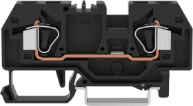 2-wire feed-through terminal, cage clamp, 0.2-6.0 mm², 1 pole, 41 A, 8 kV, black, 282-905
