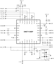 11.7-Gbps transceiver with modulator driver