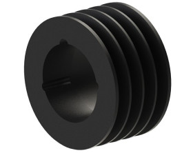 Koło pasowe klinowe liczba zębów: 4 Koło pasowe klinowe otwór: 65mm Żeliwo OPTIBELT