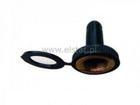 Osłonka czarna hermet. na KN3 duży złoty gwint