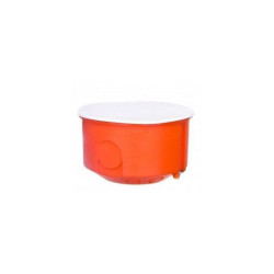 Puszka podtynkowa 70 z pokrywą 0282-00 pomarańczowa Elektro-Plast