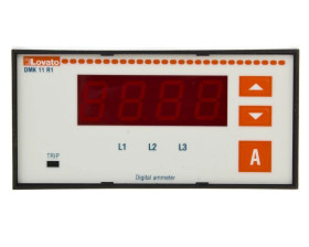 Amperomierz 3-fazowy cyfrowy tablicowy 0,06-10000A klasa 0,5 do pracy z przekładnikiem 5A DMK11R1