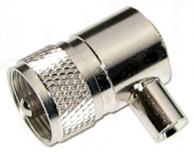 Wtyk CB (UHF) RG58 kątowy skręcany
