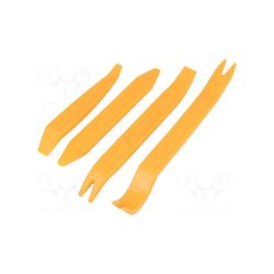 Klucze do demontażu 4szt. radio samochodowe, plastiki, tapicerka itp. / KLUCZ-65.221