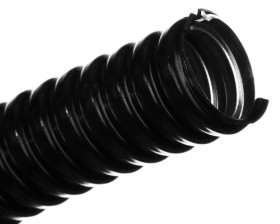 Rura ochronna stalowa pokryta PCV WOT 11 czarna E03DK-10030202301 /10m/