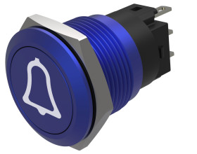 Nasadka przełącznika Chwilowy 1-stykowe, 1-stykowe średnica wycięcia 19mm Montaż wpuszczany EAO