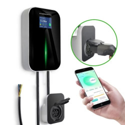 Ładowarka do samochodu elektrycznego 3 fazy, ekran LCD, aplikacja, 6,1m Extralink BS20-BA-22kW-APP Typ A 32A 22kW