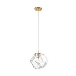 Lampa wisząca ROCK kolor złoty/transparentny metal/szkło, E27 IP20 P0488-01B-U8AC Zuma Line