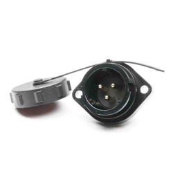 Złącze wielostykowe przemysłowe 3-pinowe Montaż na kołnierzu Gniazdo RS PRO