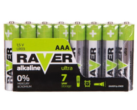 Bateria alkaliczna LR03 / AAA 1,5V RAVER ULTRA B79118 /opakowanie 8szt./