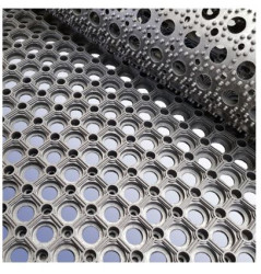 Mata wejściowa Czarny Guma Otwory W budynkach