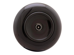 Gniazdo antenowe TV Retro z ramką, czarne (H1-R61TVM B)