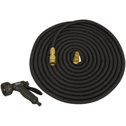 Sealey GH30E &#xD8;17mm Expandable Garden Hose Black 30m Premium