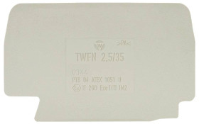 Wieland Electric 07.312.6855.0 Ścianka rozłączająca szary 10 szt.