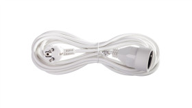 Przedłużacz 1-Gniazdo Z/U 5M /H05vv-F 3X1/ Biały P0115