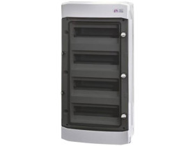 Obudowa natynkowa 48 modułowa 4x12M IP-65 drzwi transparentne (N-dzielona) ECH-48PT-s 001100306 ETI
