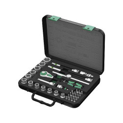 Wera 05003596001 8100SB/4 38-Piece Zyklop Imperial Ratchet Set, 3/8in Drive