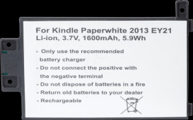1600 mAh, Li-Ion for AMAZON Kindle Paperwhite 2013