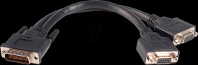 DMSVGAVGA1 8in LFH 59 to Dual VGA DMS 59 Cable