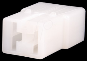 Housing for flat connector sleeves, 2-pin