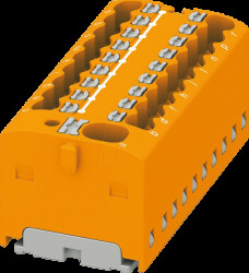 1047427 PTFIX distributor block, 4/18x1.5, orange