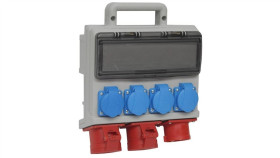 Rozdzielnica Budowlana Elcase W16-0204 Ip44, Wtyk Tablicowy Cee 16A-5P,...