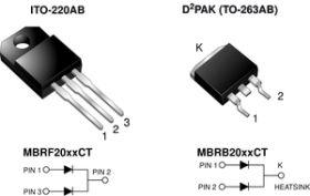 MBRB20xxCT Dual Common Cathode Schottky Rectifier