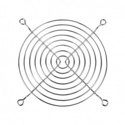 Osłona wentylatora 120x120 srebrna grill na wentylator stal niklowana