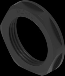 Counter nut, M25, Clamping range 16 to 23 mm, IP68, black, 1SNG607012R0000