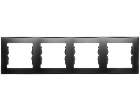 SEDNA Ramka poczwórna pozioma grafitowa SDN5800770