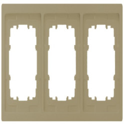 Mocowanie elektroinstalacyjne, kolor Złoty, 3-krotna, Termoplastyczny, Siemens