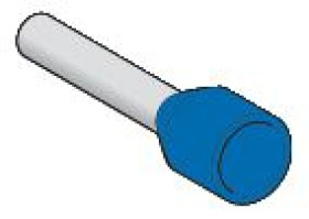 Końcówka tulejkowa izolowana 0,75mm2 niebieska DZ5CE007L6 /10 000szt./