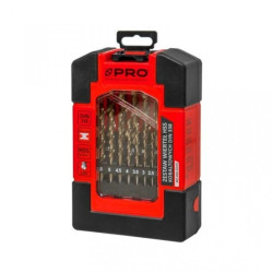 ZESTAW WIERTEŁ KOBALTOWYCH HSS CO - 19 SZT. 1-10 mm co 0.5 MM