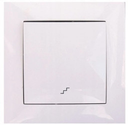 Wesa Łącznik schodowy pojedynczy włącznik biały LC-11