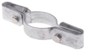 Cast Iron Rura okrągła Zacisk panelu, 48.3mm OD RS PRO