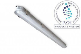 Hemi led industry szary oprawa liniowa hermetyczna led 52W 840 NW 4000K 7700lm 1500mm IP66 Atest PZH