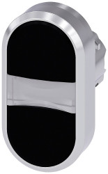 Siemens 3SU10503AB110AA0 3SU1050-3AB11-0AA0 Przycisk podwójny pierścień przedni metalowy, błyszczący przycisk srebrny, c