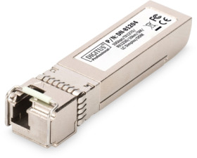 Transceiver, simplex LC, 10 Gbps, 10 km, SFP+, singlemode, silver, DN-81204