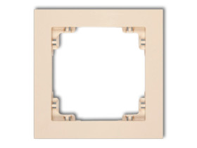 DECO Ramka uniwersalna z tworzywa beżowy 1DR-1 KARLIK