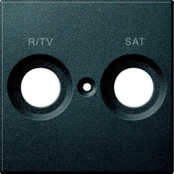 Merten System M Płytka centralna gniazda antenowego TV+FM+SAT antracyt MTN299214