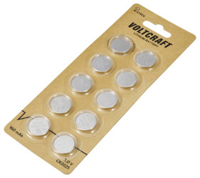 VOLTCRAFT CR 2025 Ogniwo guzikowe 3 V 160 mAh litowe VC-16108000 10 szt.