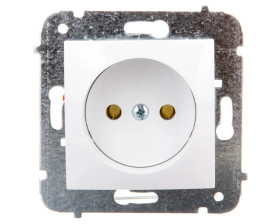 CARLA Gniazdo pojedyncze b/u białe 1731-10