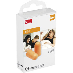 3M&#x2122; XA007703631 1100 Earplugs SNR 37 dB 2 Pairs