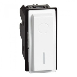 LIVING NOW łącznik 2-biegunowy 1mod. biały KW4002