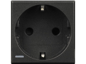 AXOLUTE Gniazdo pojedyncze z uziemieniem schuko 2P+Z 16A antracyt HS4141 LEGRAND
