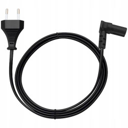KABEL ZASILAJĄCY KĄTOWY ÓSEMKA 1,8m 2x0,5mm RADIO DO TV SAMSUNG LG