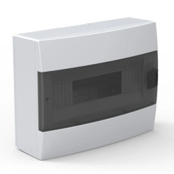 Rozdzielnica natynkowa 12-modułowa 285x223x110mm biała dymna 600.000.120 HOROZ ELECTRIC