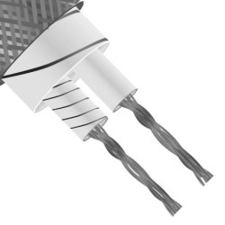 Przewód termoparowy J, -60 → +350 C., dł. 100m, izolacja: Włókno szklane, 7-żyłowy, RS PRO