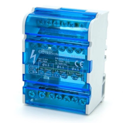 Blok rozdzielczy mostek na szynę TH listwa 4x7 ELS Elektrotechnika BR8407