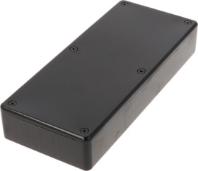 ABS enclosure, (L x W x H) 166 x 71 x 29 mm, black (RAL 9005), IP54, 1591HSBK